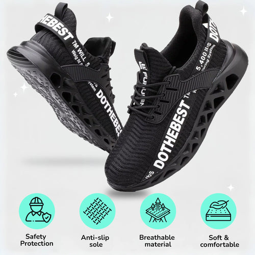 Ultra Light Breathable Steel Toe Shoe